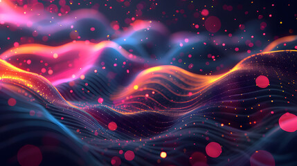 Wall Mural - Abstract analysis visualization. Landing page wallpaper