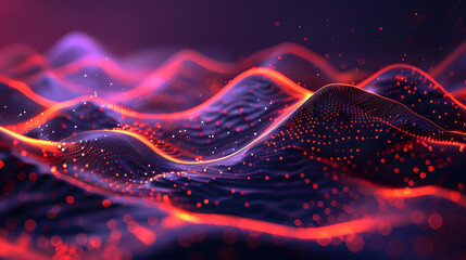 Poster - Abstract analysis visualization. Landing page wallpaper