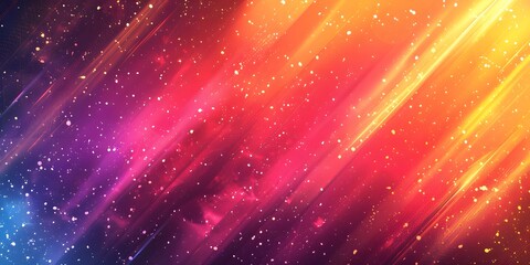 Fototapete - Bright gradient background with colorful grains. It represents a mix of energy, movement, fun and liveliness with the grain of old computer graphics or noisy TV. It has a retro or futuristic feel.