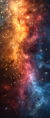 Fototapete - Bright gradient background with colorful grains. It represents a mix of energy, movement, fun and liveliness with the grain of old computer graphics or noisy TV. It has a retro or futuristic feel.