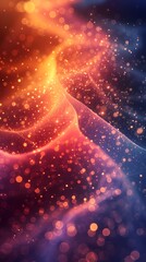 Fototapete - Bright gradient background with colorful grains. It represents a mix of energy, movement, fun and liveliness with the grain of old computer graphics or noisy TV. It has a retro or futuristic feel.