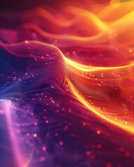 Fototapete - Bright gradient background with colorful grains. It represents a mix of energy, movement, fun and liveliness with the grain of old computer graphics or noisy TV. It has a retro or futuristic feel.
