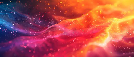 Fototapete - Bright gradient background with colorful grains. It represents a mix of energy, movement, fun and liveliness with the grain of old computer graphics or noisy TV. It has a retro or futuristic feel.
