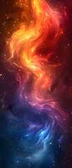 Fototapete - Bright gradient background with colorful grains. It represents a mix of energy, movement, fun and liveliness with the grain of old computer graphics or noisy TV. It has a retro or futuristic feel.