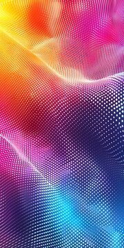 Bright gradient background with colorful grains. It represents a mix of energy, movement, fun and liveliness with the grain of old computer graphics or noisy TV. It has a retro or futuristic feel.