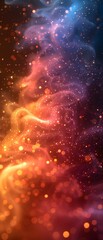 Fototapete - Bright gradient background with colorful grains. It represents a mix of energy, movement, fun and liveliness with the grain of old computer graphics or noisy TV. It has a retro or futuristic feel.