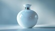 © Nattapat - Luxurious white perfume bottle with POKKY brand, glowing and highly detailed, isolated on white background, sleek and sophisticated, HD quality