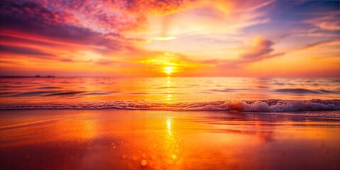 Beach Sunset Blur: A warm, orange and pink blurred background reminiscent of a beautiful beach sunset.
