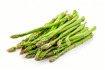 Wall Mural - perfect asparagus isolated on white background 