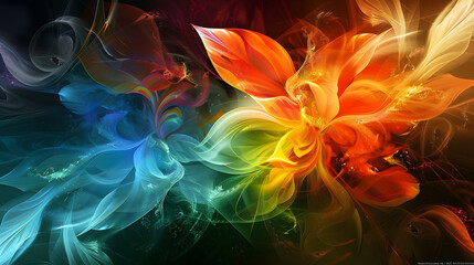 Poster - Abstract background images wallpaper. Generative AI.