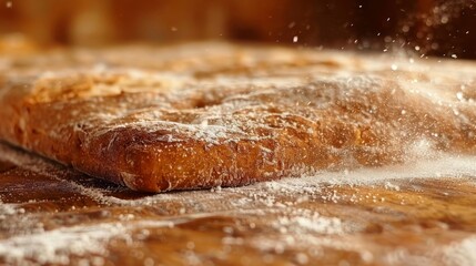 Wall Mural - Other loaves of bread subtly blur