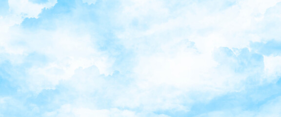 Wall Mural - Vector nature white cloud on blue sky white fluffy clouds.
 