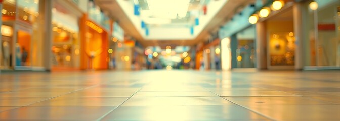 Wall Mural - Shopping mall background. Shopping center. Blurred background