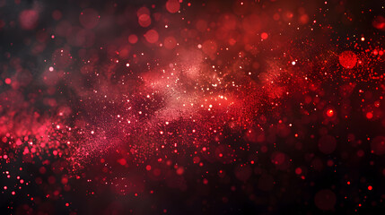 Poster - dark black red spot color gradient rough abstract shine bright light and glow texture background. Generative AI.