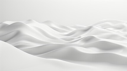 Poster - A minimalist white background with a gentle wave pattern, providing a hint of movement while keeping it simple