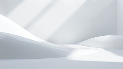 Poster - A minimalist white background with a light gradient effect, creating a soft and pleasing visual appearance