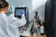 © Westend61 - Scientist operating bioreactor making alternative fungal protein in laboratory