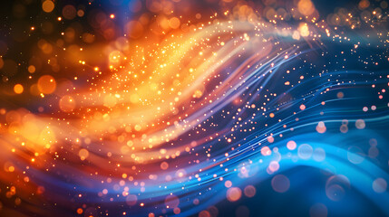 Aufkleber - Orange blue, information internet technology background material