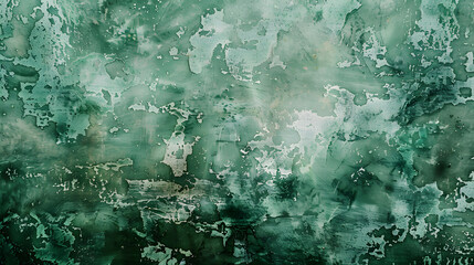 Wall Mural - Green concrete textured background. Generative AI.