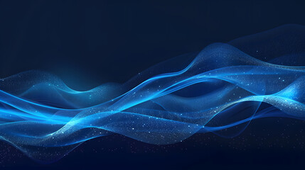 Poster - indigo navy blue gradient bright light and glow texture background. Generative AI.