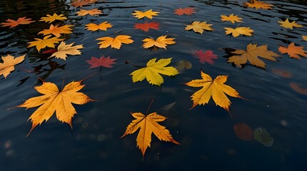 Wall Mural - autumn leaves