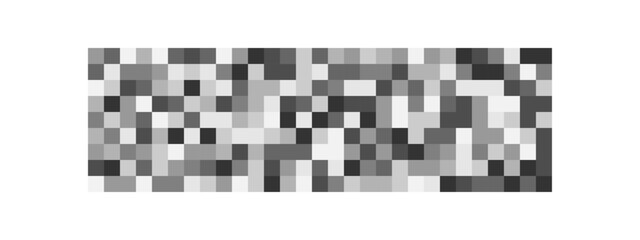 Wall Mural - blurred censorship texture. grey pixel mosaic background. checkered pattern to hide text, image or a