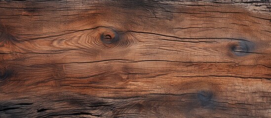 Wall Mural - Background of wooden board with aging texture features copy space image