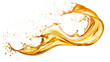 © Noel - Splash of cooking oil juice beer gold liquid transparent background isolated