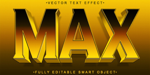 Poster - Orange Dark Max Heroes Vector Fully Editable Smart Object Text Effect