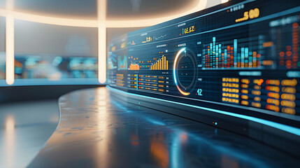 Aufkleber - digital marketing analytics with graphs and data visualization