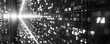 © Rattanathip - Abstract digital data streams with glowing binary code in black and white. Futuristic technology and information flow concept.