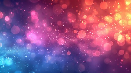Poster - abstrack background soft bokeh lights in various colors.