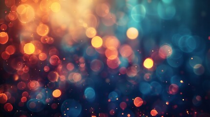 Poster - abstrack background soft bokeh lights in various colors.