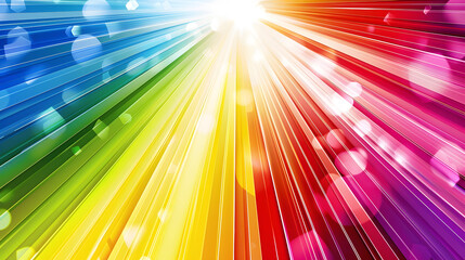 Poster - Color technology rays background material