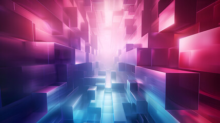 Aufkleber - Modern digital abstract 3D background