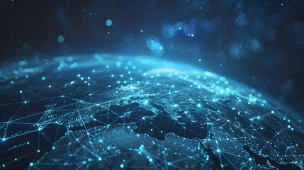 Aufkleber - Global network background