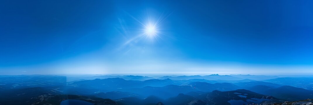 blue sky ,clean sky, coastline, panorama, aspect ratio 3:1, panoramic
