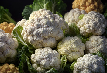 Organic cauliflower. Generative AI
