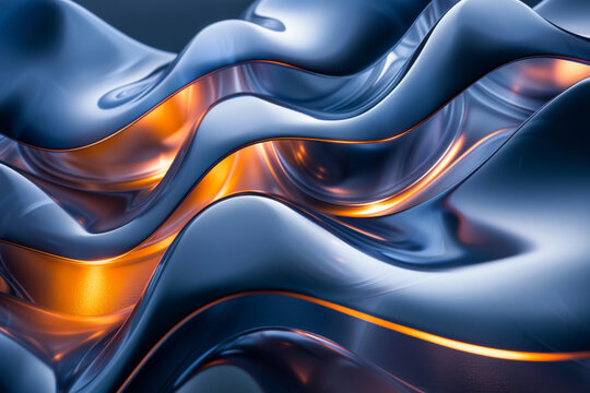 Abstract transparent material wavy background 
