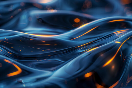 Abstract transparent material wavy background 
