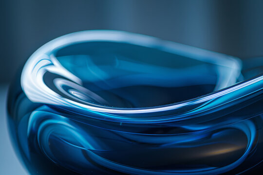 Abstract transparent material wavy background 
