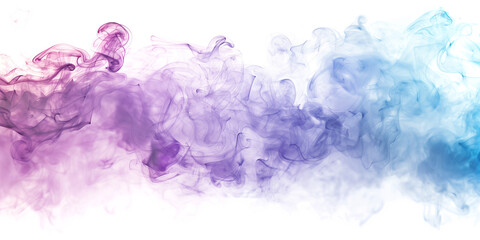Wall Mural - illustration of abstract wave smoke on white background