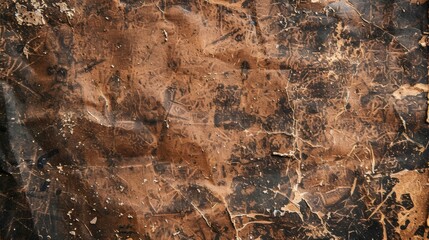 Wall Mural - Aged brown paper with a rustic feel and grunge marks.