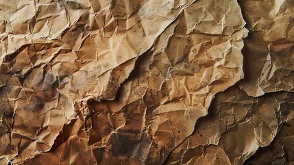 Wall Mural - Rustic brown paper with visible wear and rough texture.