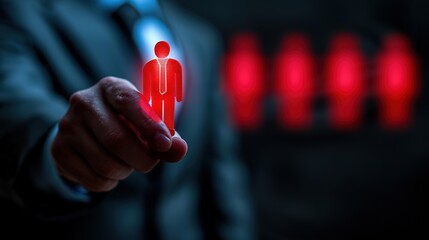 Poster - Business people network connection, team network concept