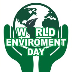 Wall Mural - World Environment Day is the United Nations day for encouraging worldwide awareness and action to protect our environment.
Eco Day, Environment Day, WED (world environment day)