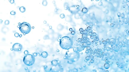 Poster - A bunch of bubbles floating in the water. Suitable for various design projects