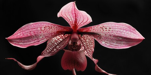 Poster - Close-up of a flower on a black background. Perfect for floral or nature themes