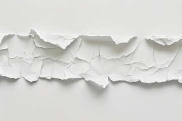 Poster - A torn piece of paper, isolated on white background. Ideal for concepts related to education and communication