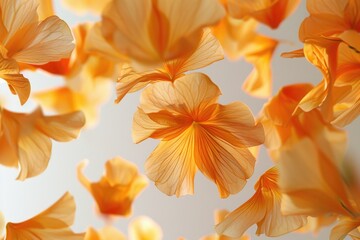 Poster - Close up of a bunch of orange flowers, perfect for nature backgrounds